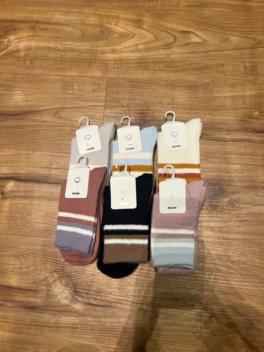 Super Soft Striped Cozy Socks