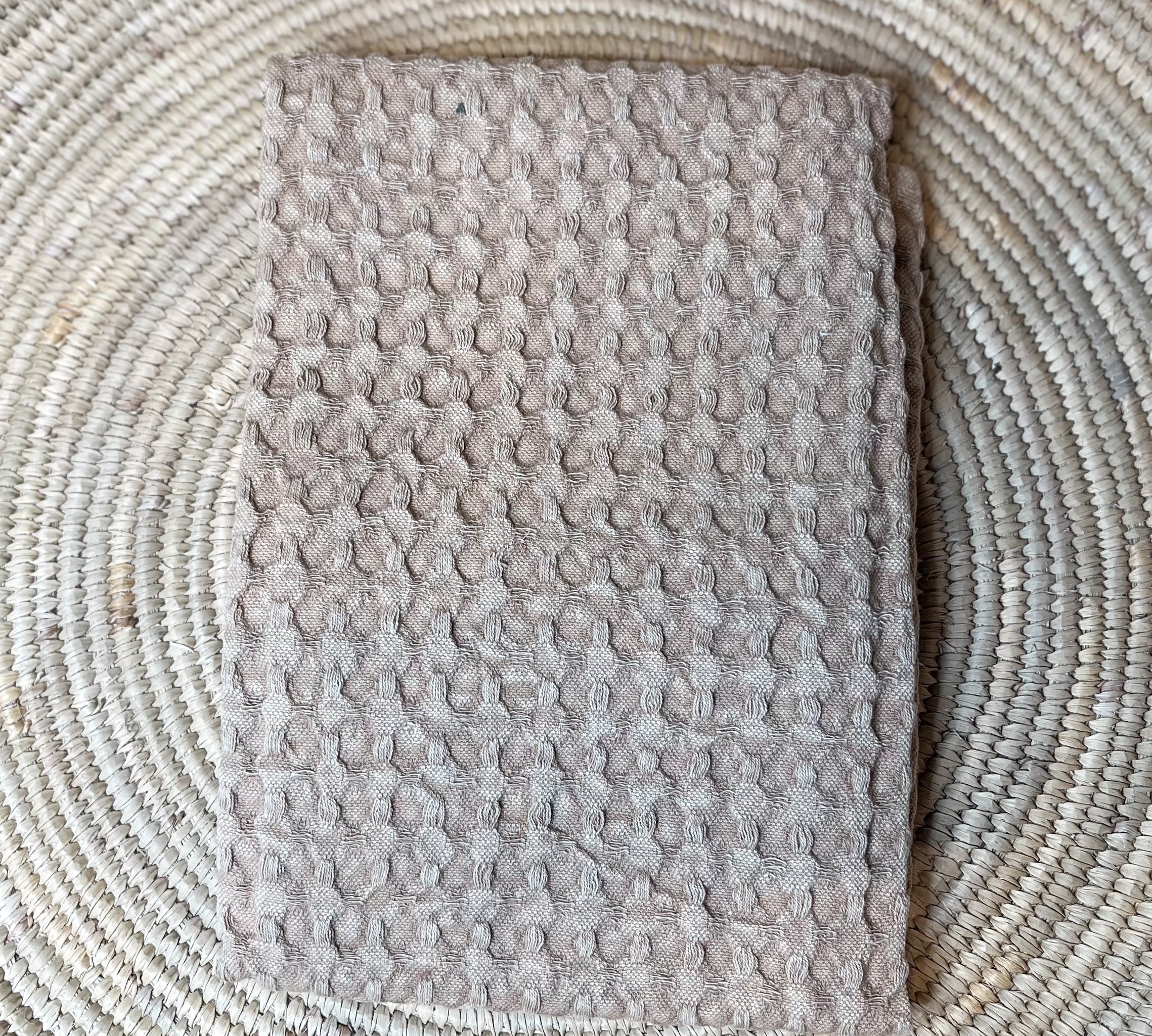 Stonewashed Cotton Weave Tea Towel