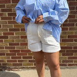 Denim Wash Pull On Shorts