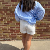 Denim Wash Pull On Shorts