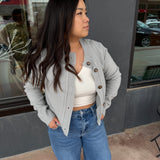 Solid Loose Fit Knit Crdigan