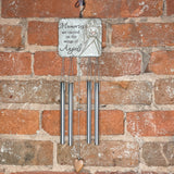 Memorial Pebble Angel Windchime