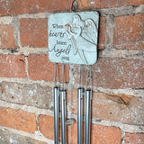 Memorial Pebble Angel Windchime