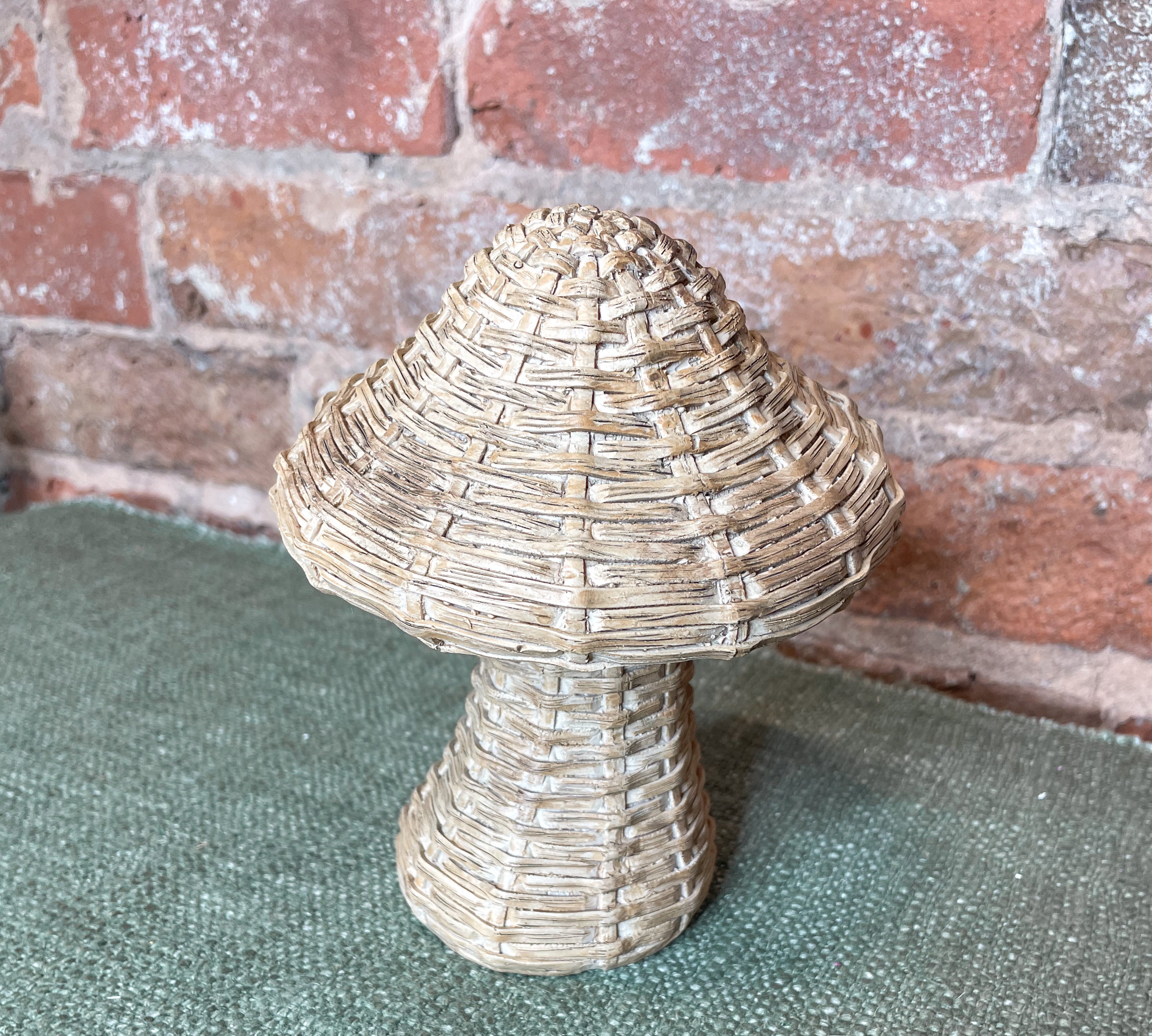Woven Mushroom Figurine