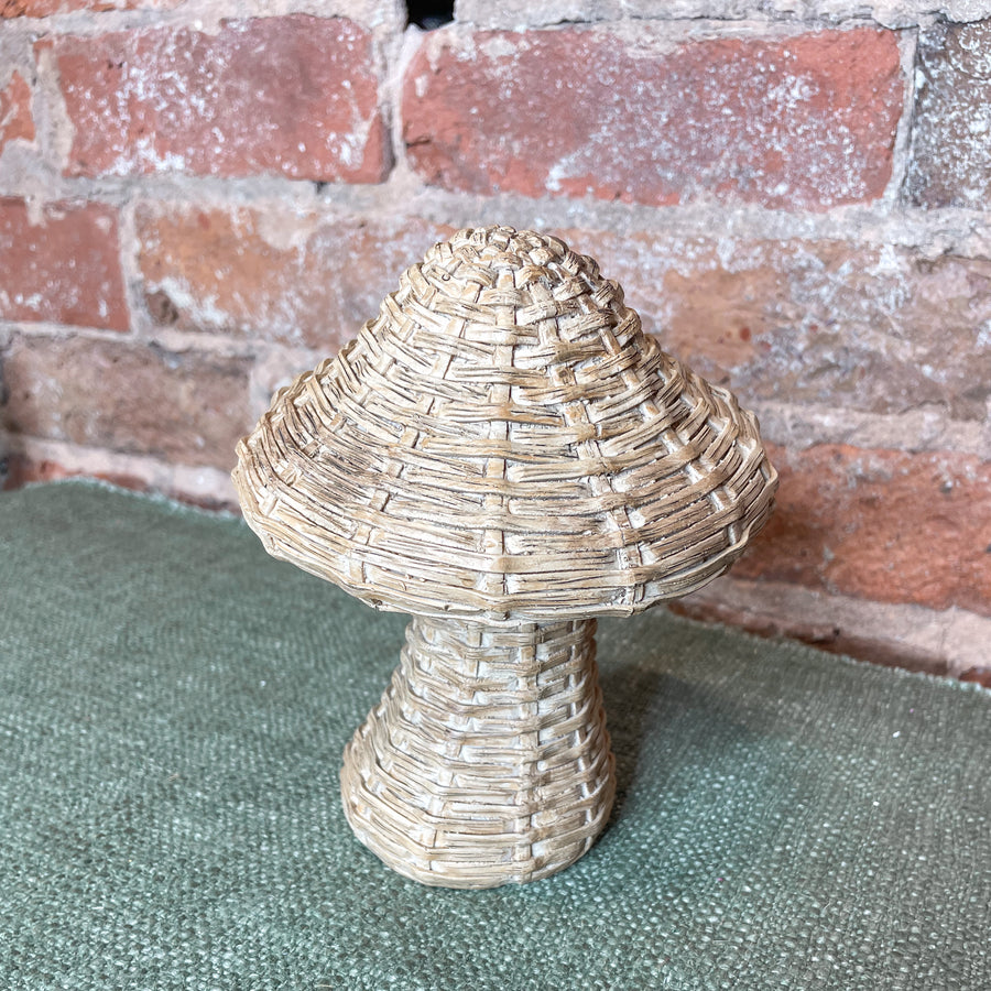 Woven Mushroom Figurine