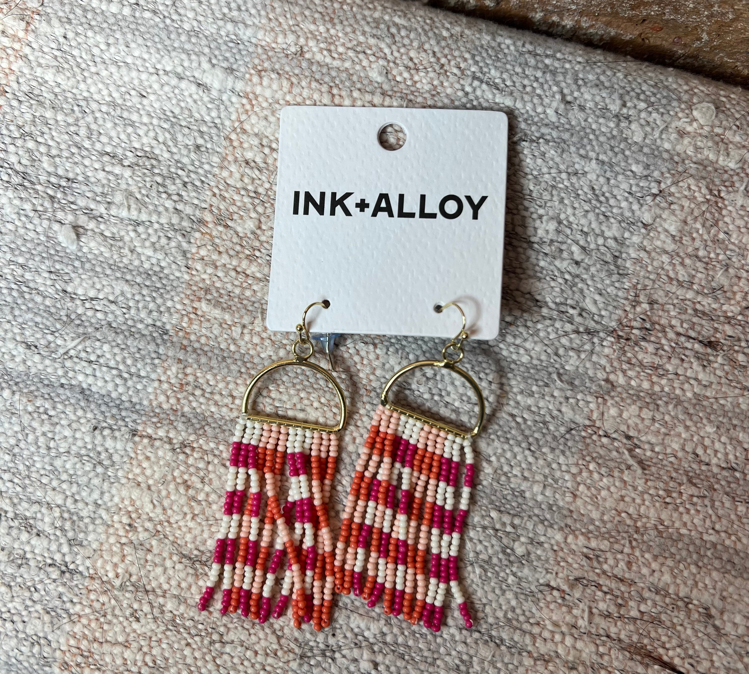 Allison Gingham Earring