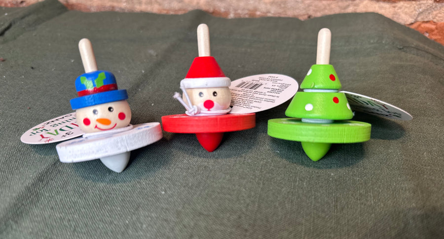 Holiday Spinning Tops 2”