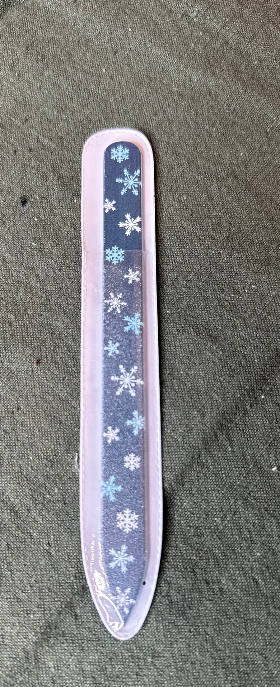 Glass Holiday Nail File 5.5”