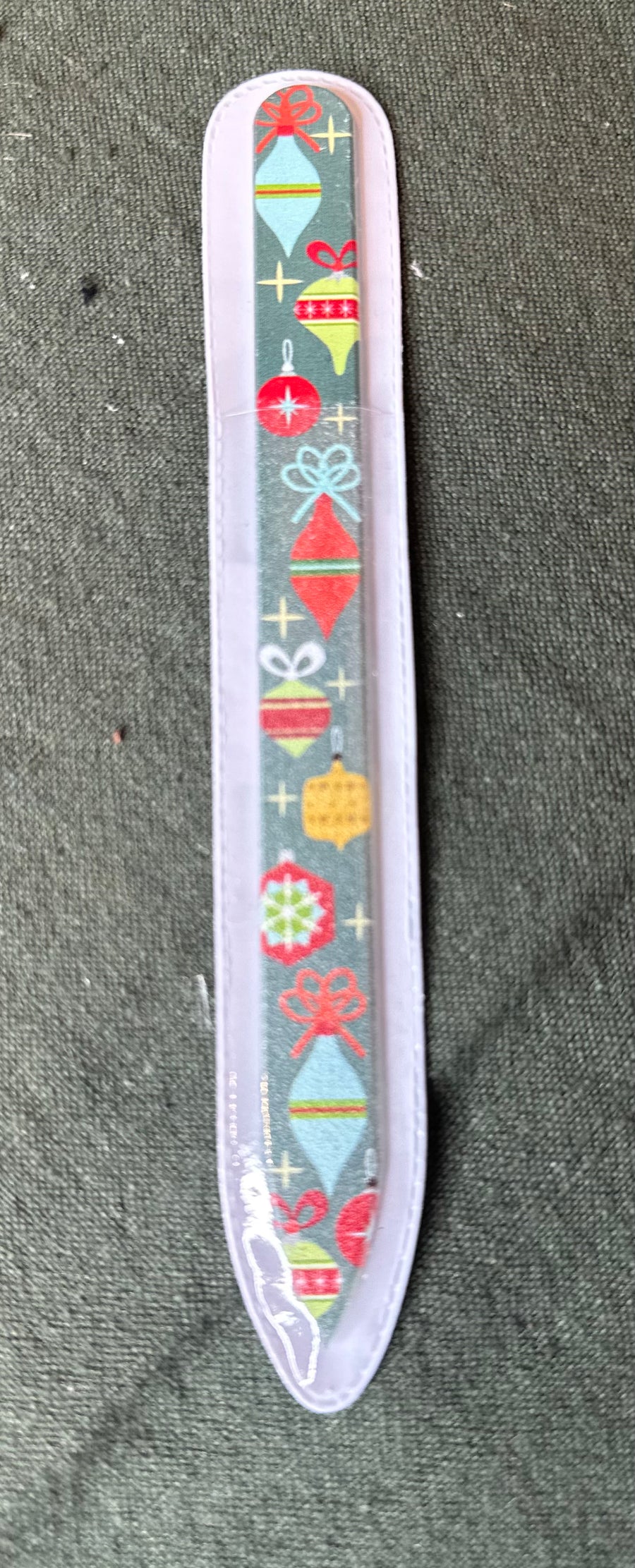 Glass Holiday Nail File 5.5”