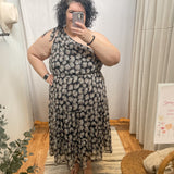 Plus Floral One Shoulder Dress