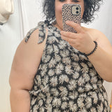 Plus Floral One Shoulder Dress
