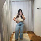 Cava Wide Leg Vervet Jeans