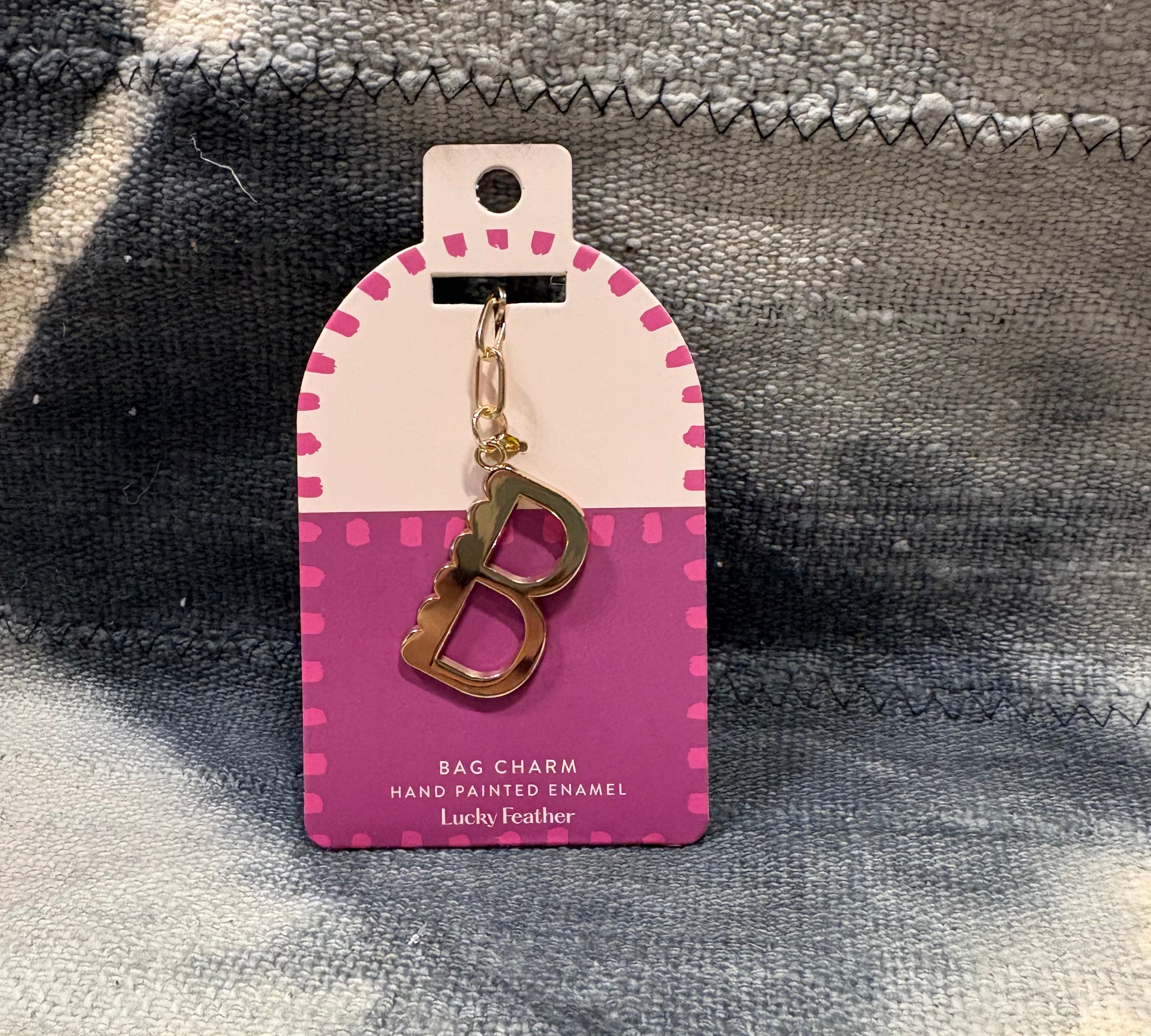 Initial Bag Charm