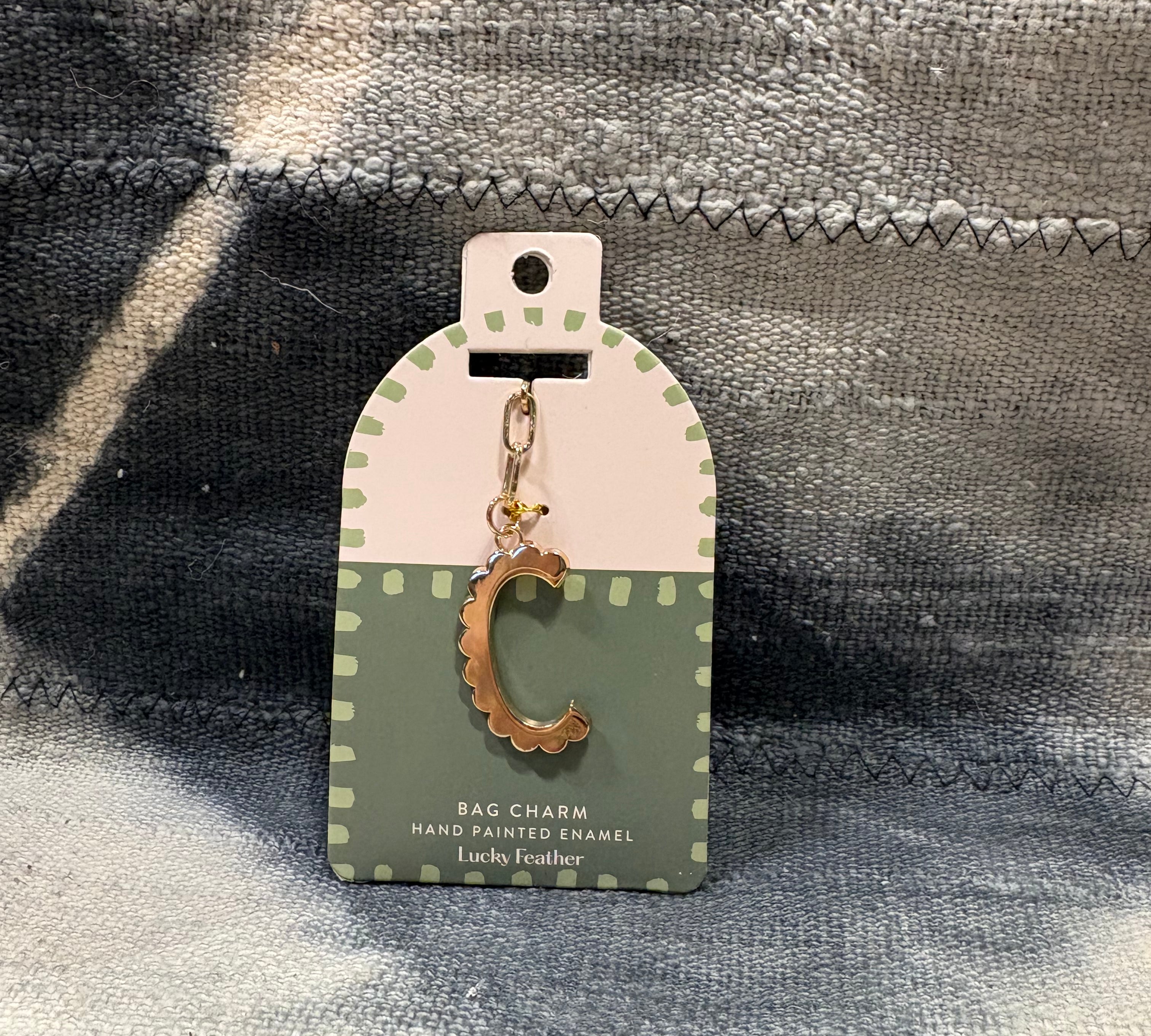 Initial Bag Charm