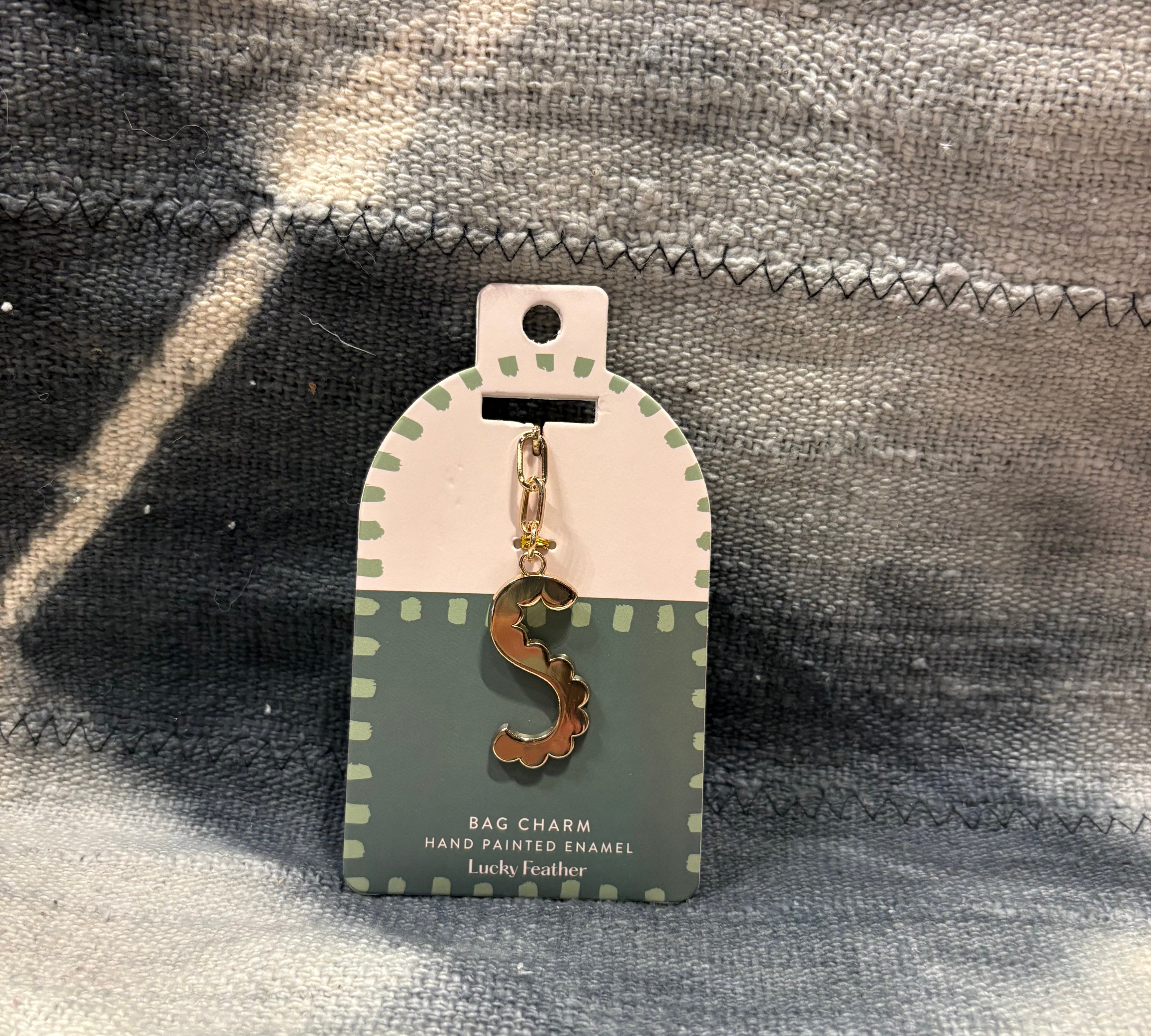 Initial Bag Charm