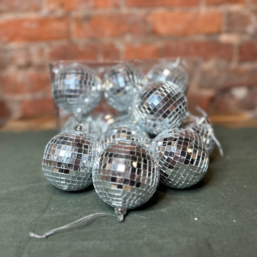 3” Gold Disco Ball Orn Box Set of 6