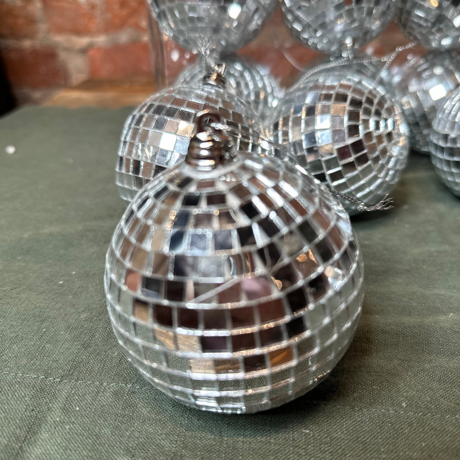 3” Gold Disco Ball Orn Box Set of 6