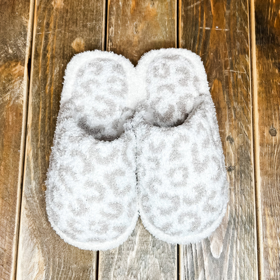 Comfy Luxe Childrens Leopard Slipper