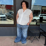 Plus Judy Blue Highwaisted Angelina Column Straight Jeans