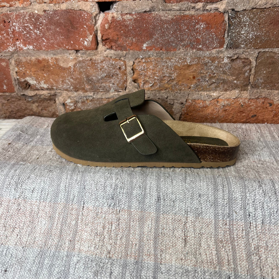 Kalina Square Buckle Clogs