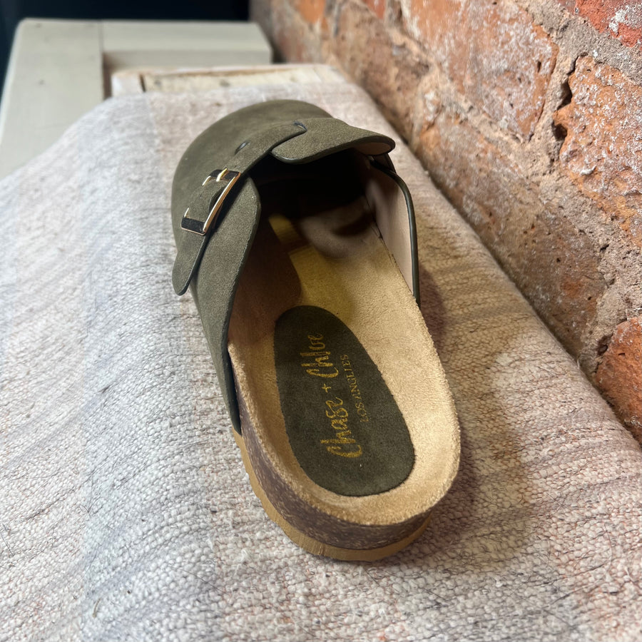 Kalina Square Buckle Clogs