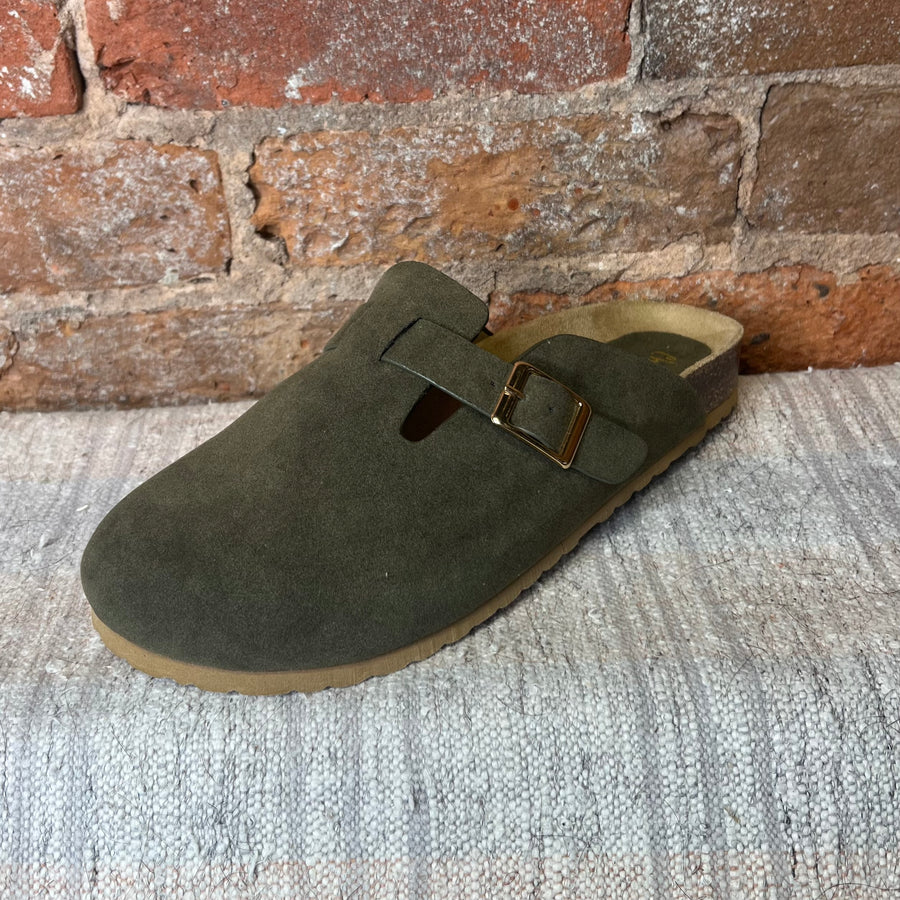 Kalina Square Buckle Clogs