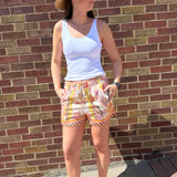 Tropical Print Pull On Shorts