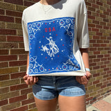 Short Sleeve Western Scarf Graphic Tee