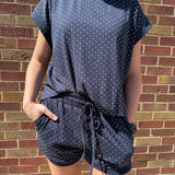 Polka Dot Knit Top
