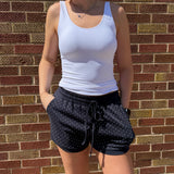 Polka Dot Knit Shorts
