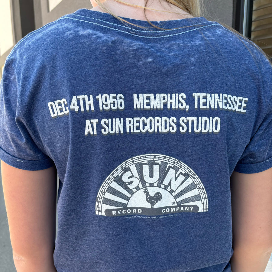 Elvis x Sun Records Quartet Burn Out Tee