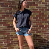 Polka Dot Knit Top