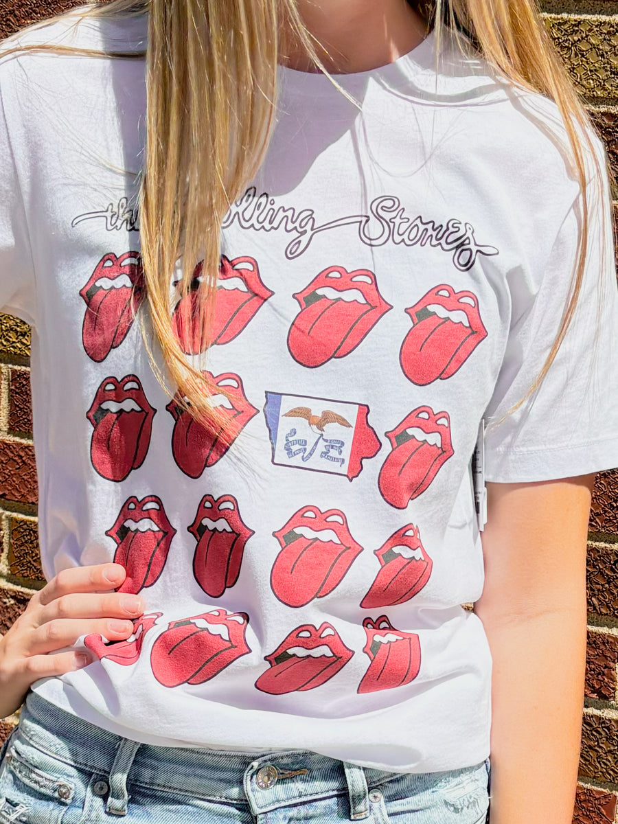 Rolling Stones Multi-Lick White Tee