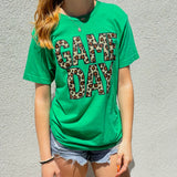 Green Cheetah Game Day Tee