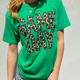 Green Cheetah Game Day Tee