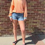 Multi Color Striped Sweatshirt