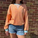 Multi Color Striped Sweatshirt