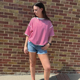 Striped Oversize Drop Shoulder Knit Top