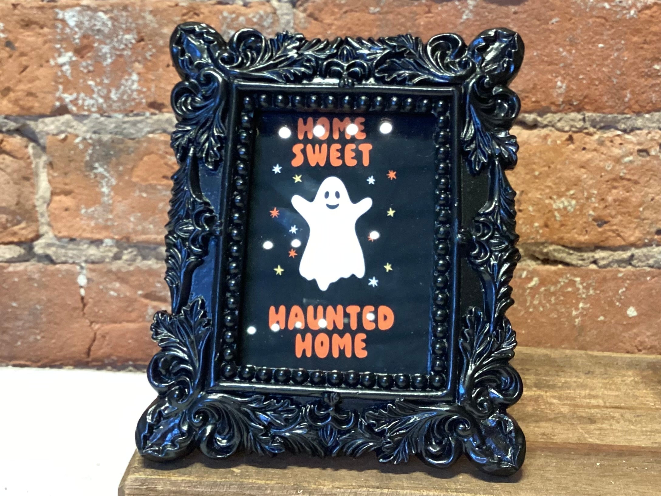 Halloween Wall Decor in Black Frame