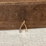Lucky Wishbone Charm