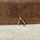 Lucky Wishbone Charm