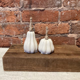 Cream Pumpkin w/Jute Stem