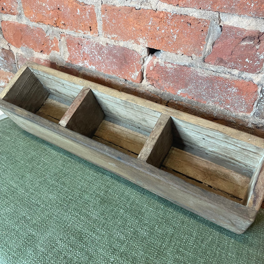 Three Section Reclaimed Wood Wall Container