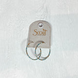 Chromacolor Miyuki Small Hoop Earring