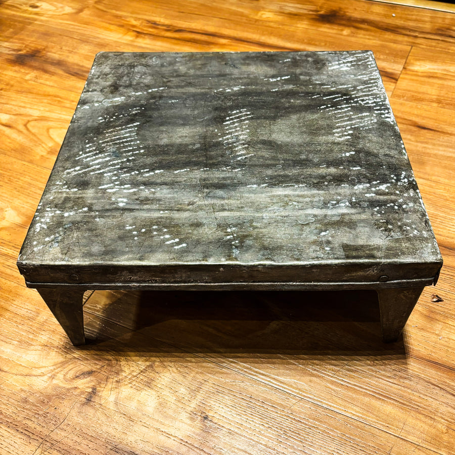 Vintage Metal Riser / Small 14x14x6