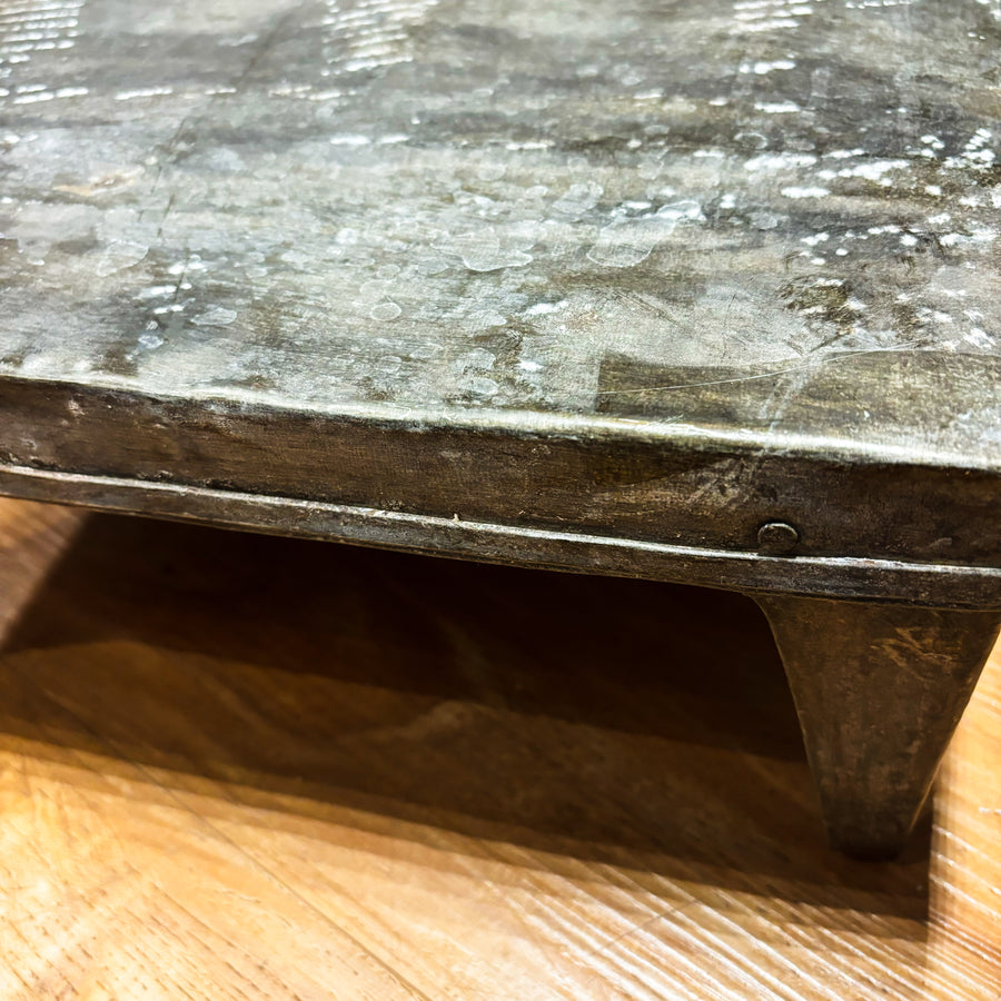 Vintage Metal Riser / Small 14x14x6