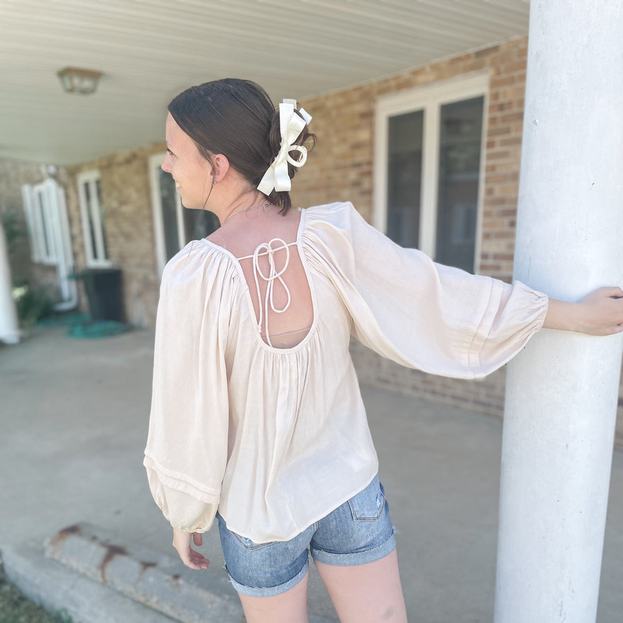 Babydoll Puff Sleeve Top