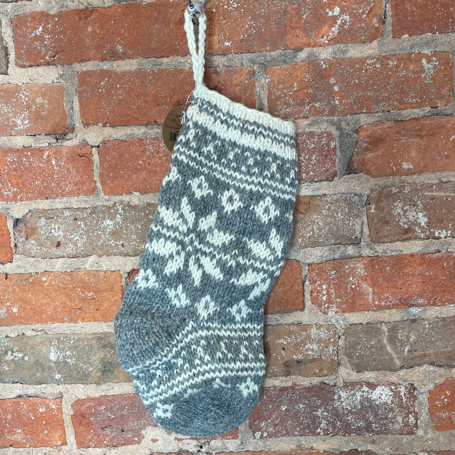 Knit Scandi Stocking 15”