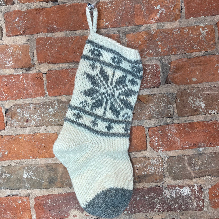 Knit Scandi Stocking 15”