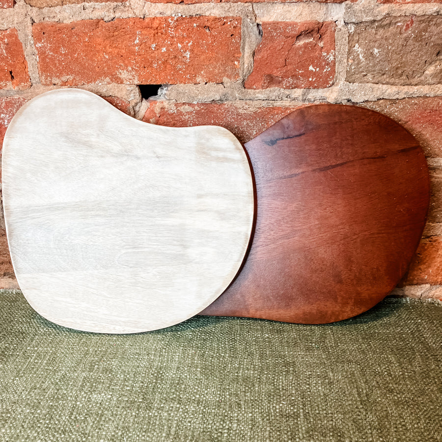 Mango Wood Organic Shaped Cheese/Cutting Board